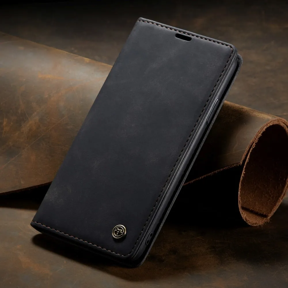 Magnetic Flip Soft Leather Wallet Case For iPhone