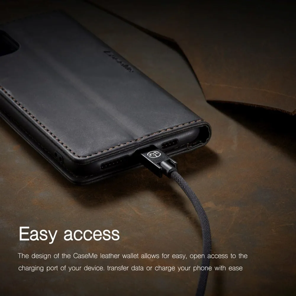 Magnetic Flip Soft Leather Wallet Case For iPhone