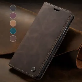 Magnetic Flip Soft Leather Wallet Case For iPhone