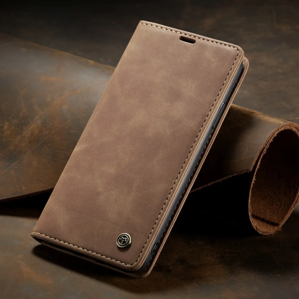 Magnetic Flip Soft Leather Wallet Case For iPhone