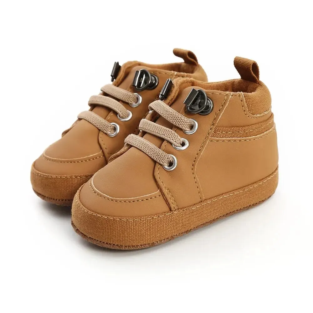 Meckior Baby Boy Sneakers Newborn PU Leather Infant Casual Girl Shoes