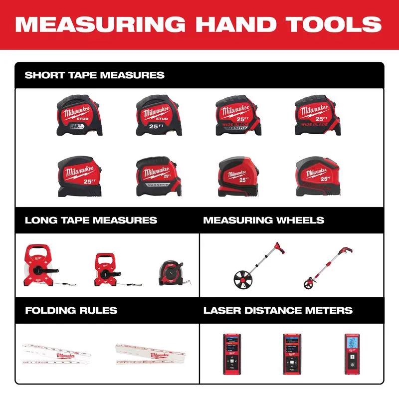 Milwaukee 26 ft. L X 1 in. W Compact Wide Blade Magnetic Tape Measure 1 pk