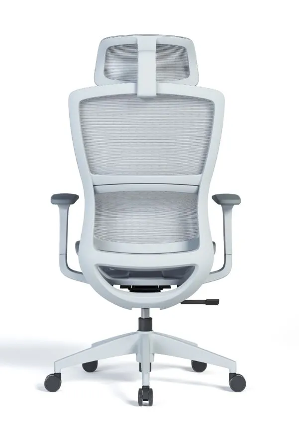 Modern Sleek Mesh Office Chair with 3D Armrests, Headrest and Four-Position Lock  for Home or Office