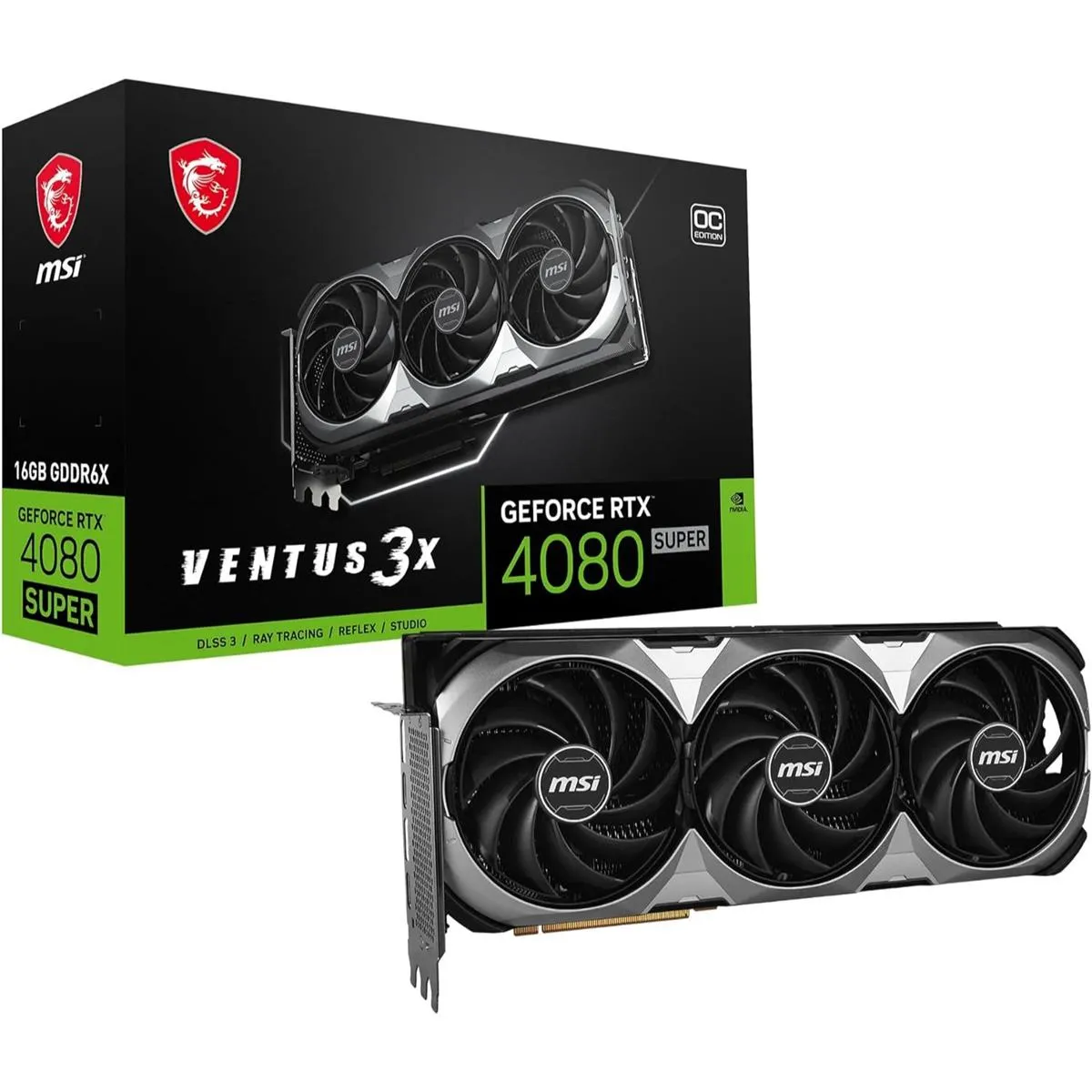 MSI Graphic Card RTX 4080 Super 16GB Ventus 3X With box