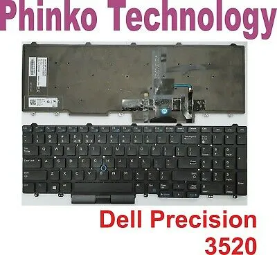 NEW Replacement Keyboard for Dell Precision 3520 3530 7520 7720 Backlit