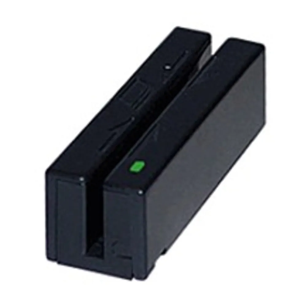 NOB MagTek MiniWedge 21080204 External Magnetic Stripe Card Reader - Tracks 1 and 2 - Keyboard Wedge - Black