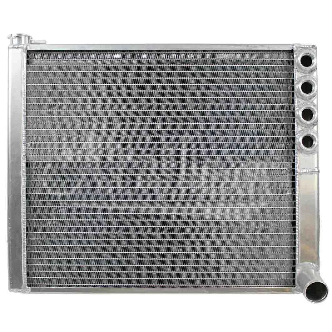 Northern 20-1/2" W x 16-1/4" H x 2-1/4" D Radiator Passenger Inlet/Passenger Outlet Aluminum Natural - Sprint Car