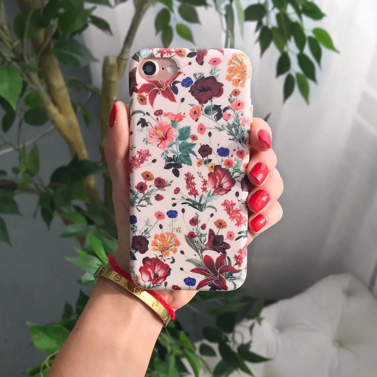 Nude Vintage Floral iPhone Case