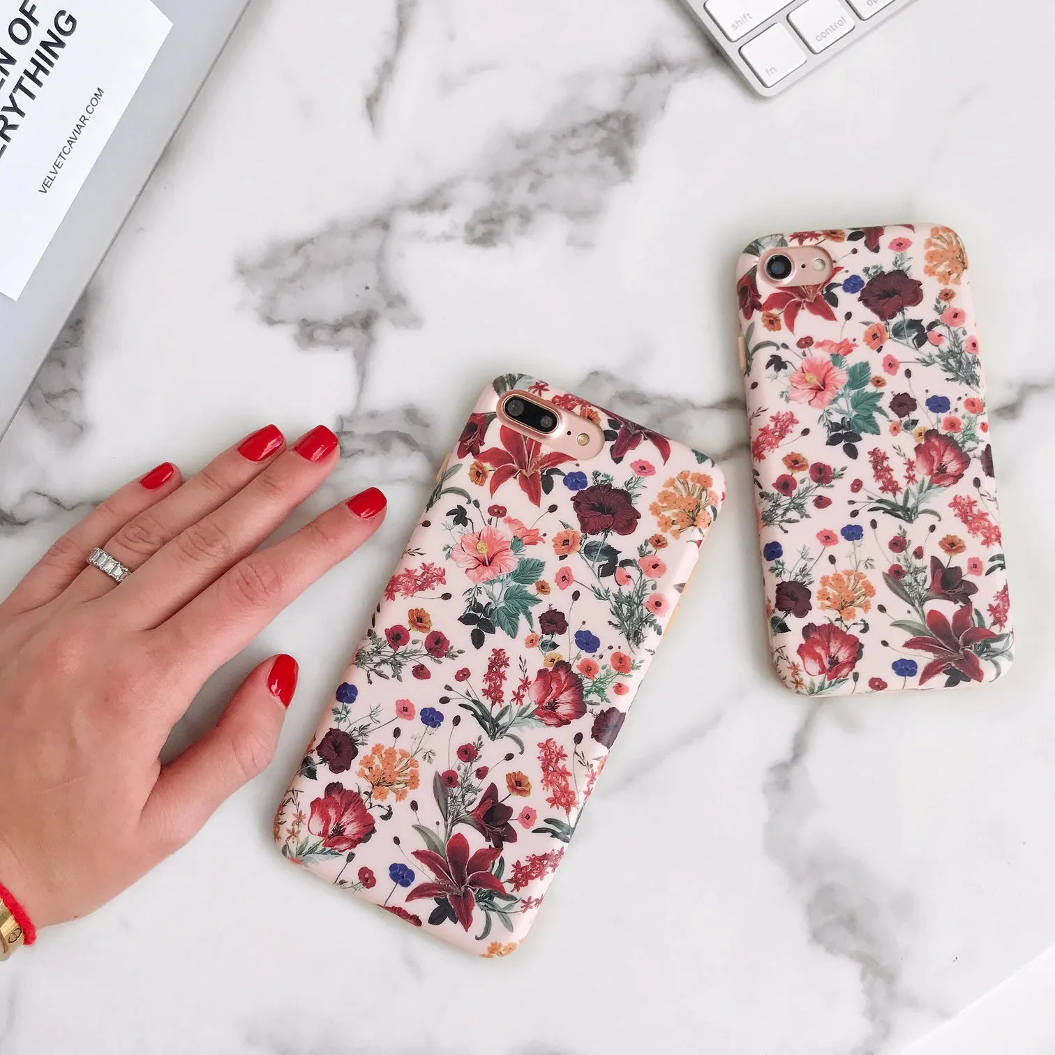 Nude Vintage Floral iPhone Case