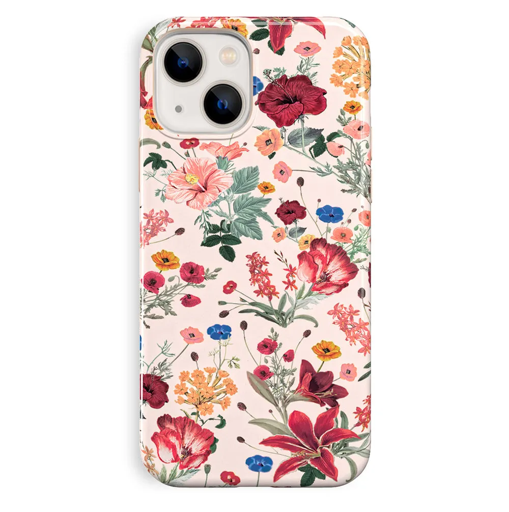 Nude Vintage Floral iPhone Case