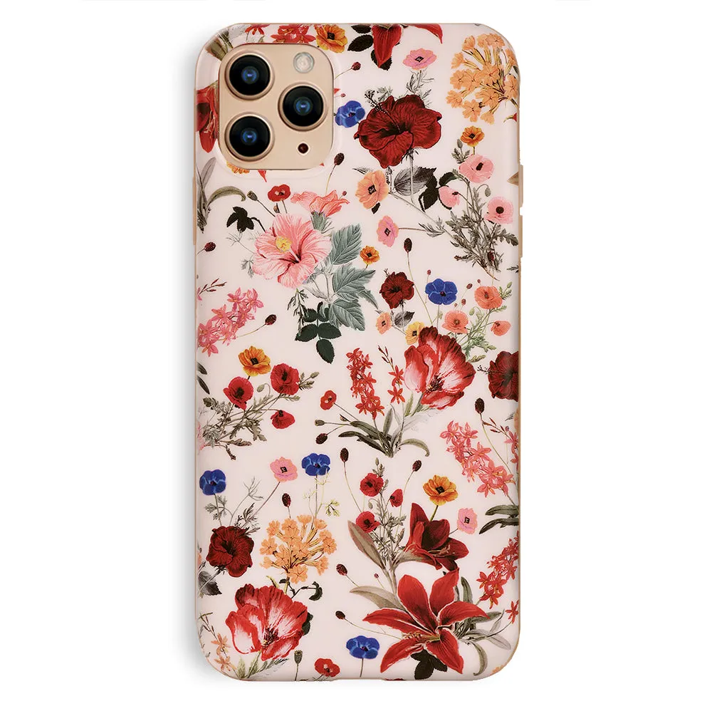 Nude Vintage Floral iPhone Case