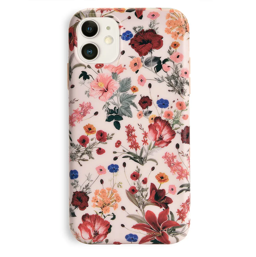 Nude Vintage Floral iPhone Case