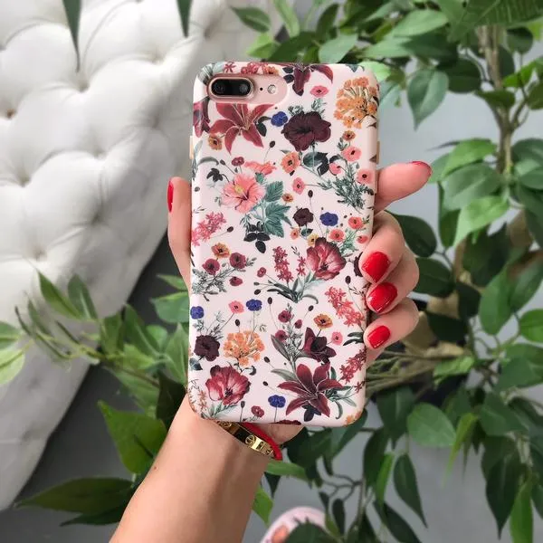 Nude Vintage Floral iPhone Case