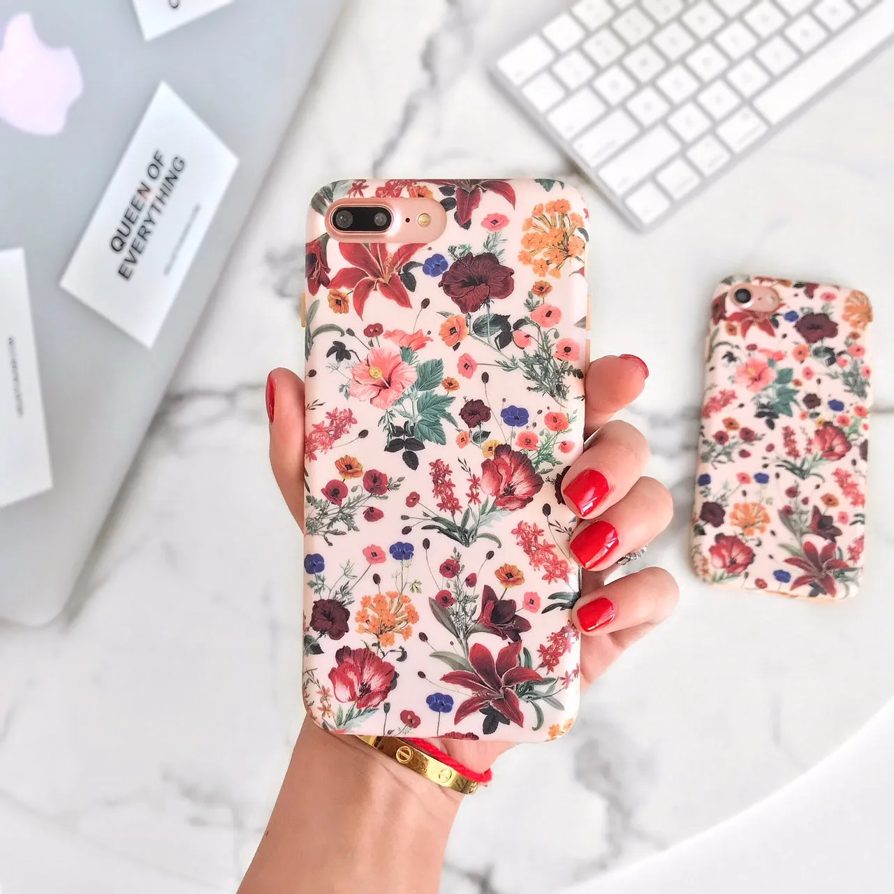 Nude Vintage Floral iPhone Case