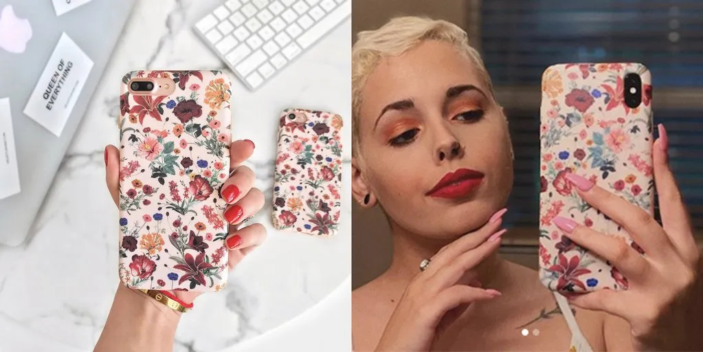 Nude Vintage Floral iPhone Case