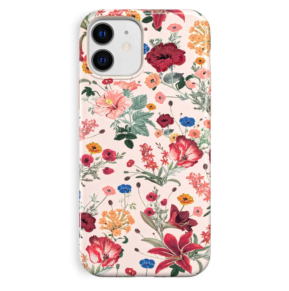 Nude Vintage Floral iPhone Case