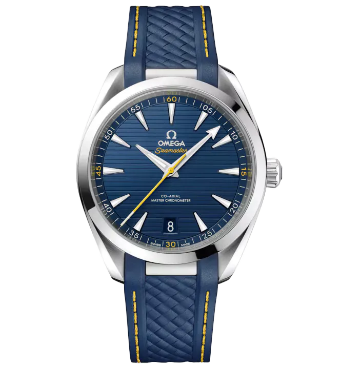 OMEGA Seamaster Aqua Terra 150m, 41mm with Blue Rubber Strap