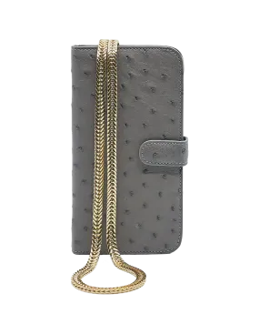 Ostrich Crossbody Case