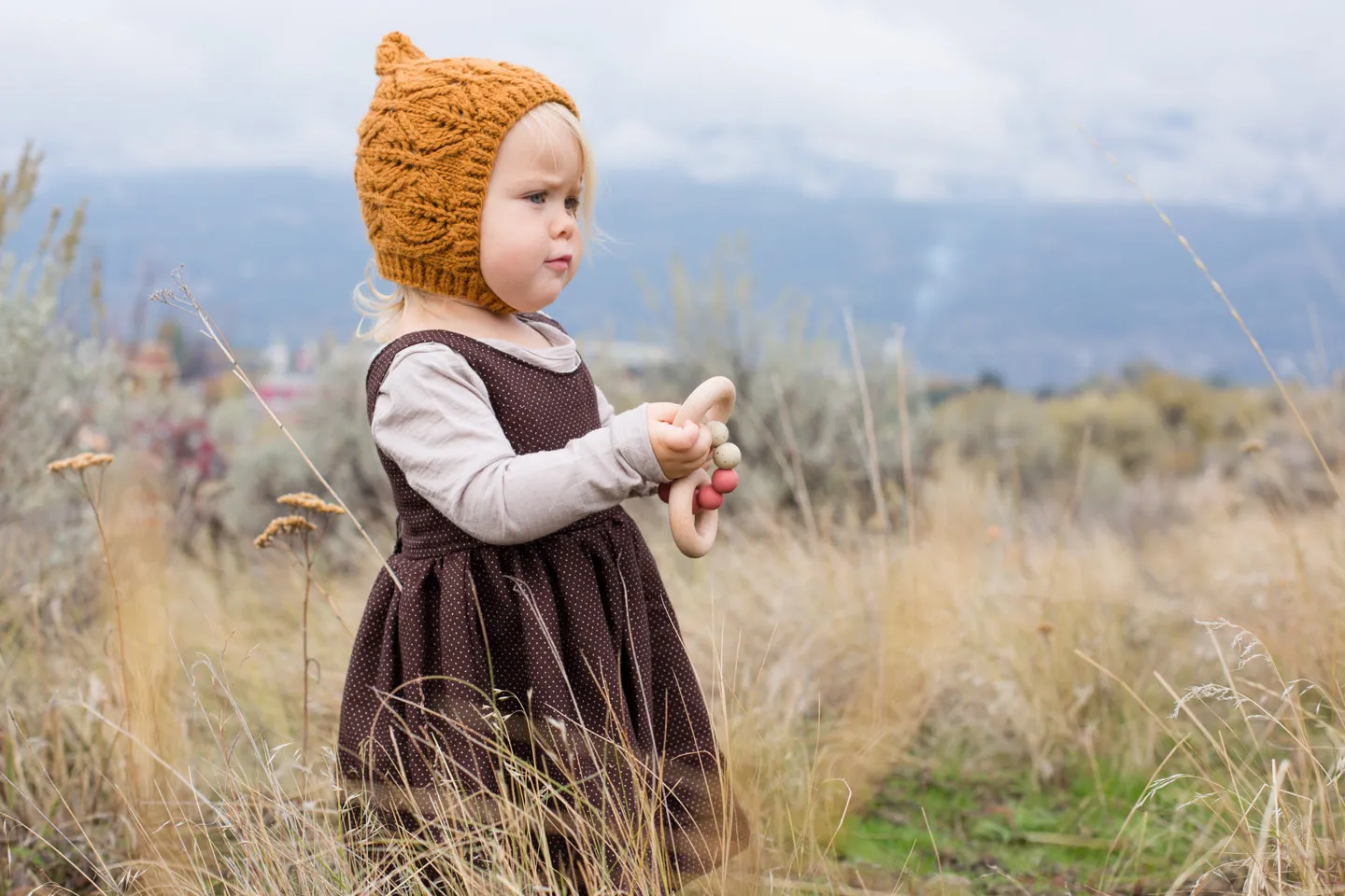 Plum Merino Wool Bonnet