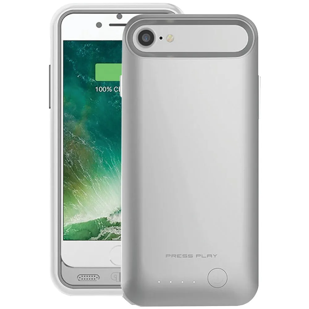 PRESS PLAY PPI7BCN-SLV iPhone(R) 7 NERO7 Battery Case (Silver)