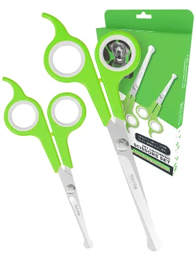 Pro-Grade Dog Grooming Scissors: Expert Set