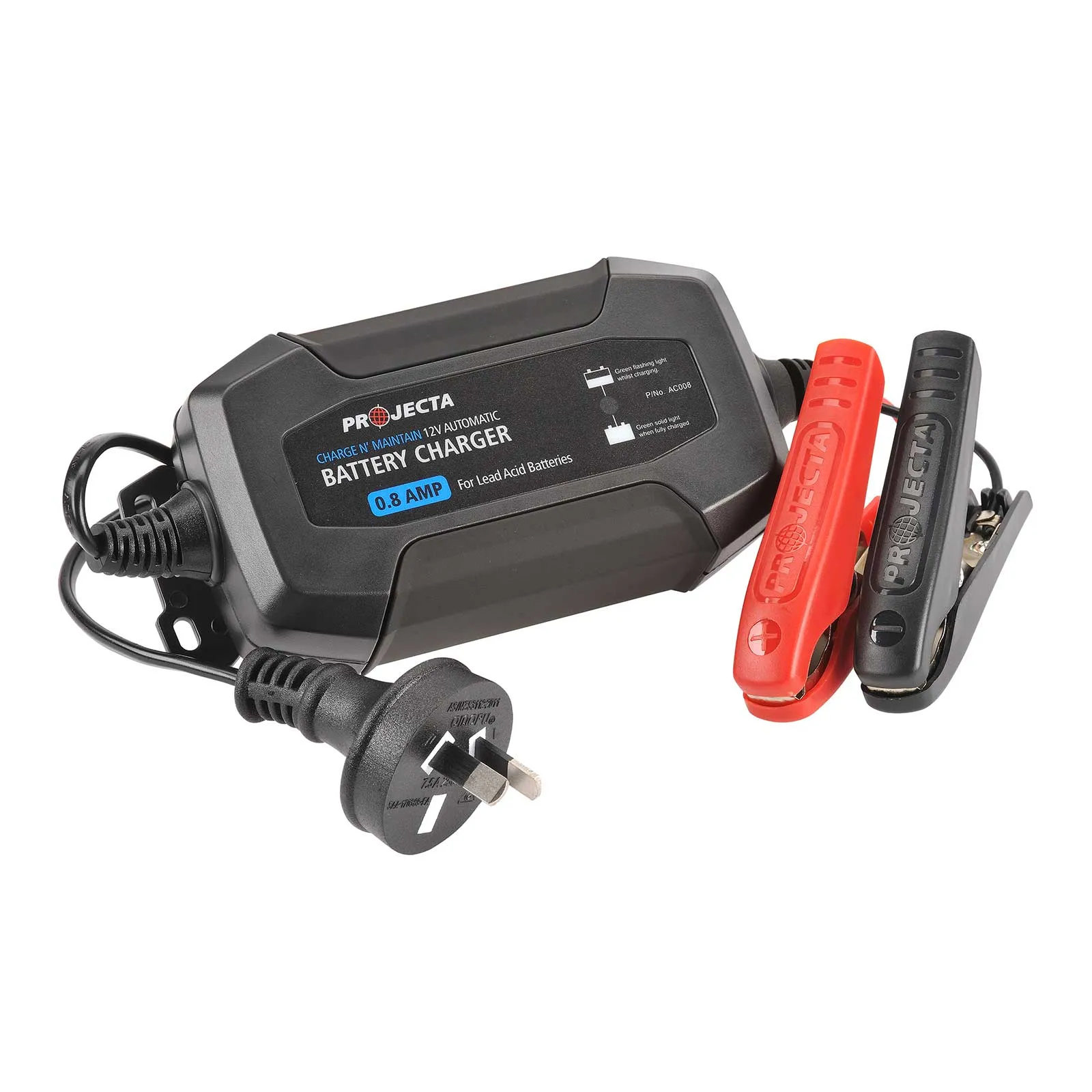 Projecta AC008 0.8 Amp 12V 4 Stage Automatic Battery Charger