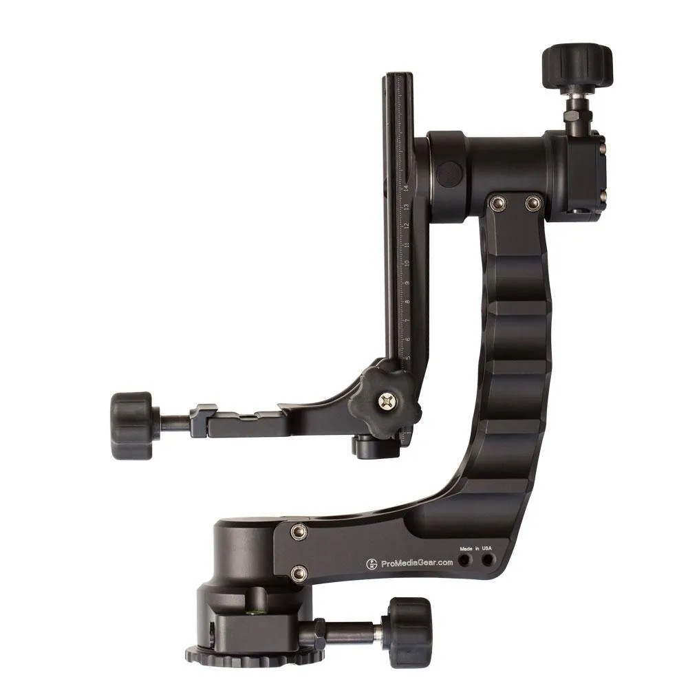 ProMediaGear Katana Gimbal Tripod Head - Black