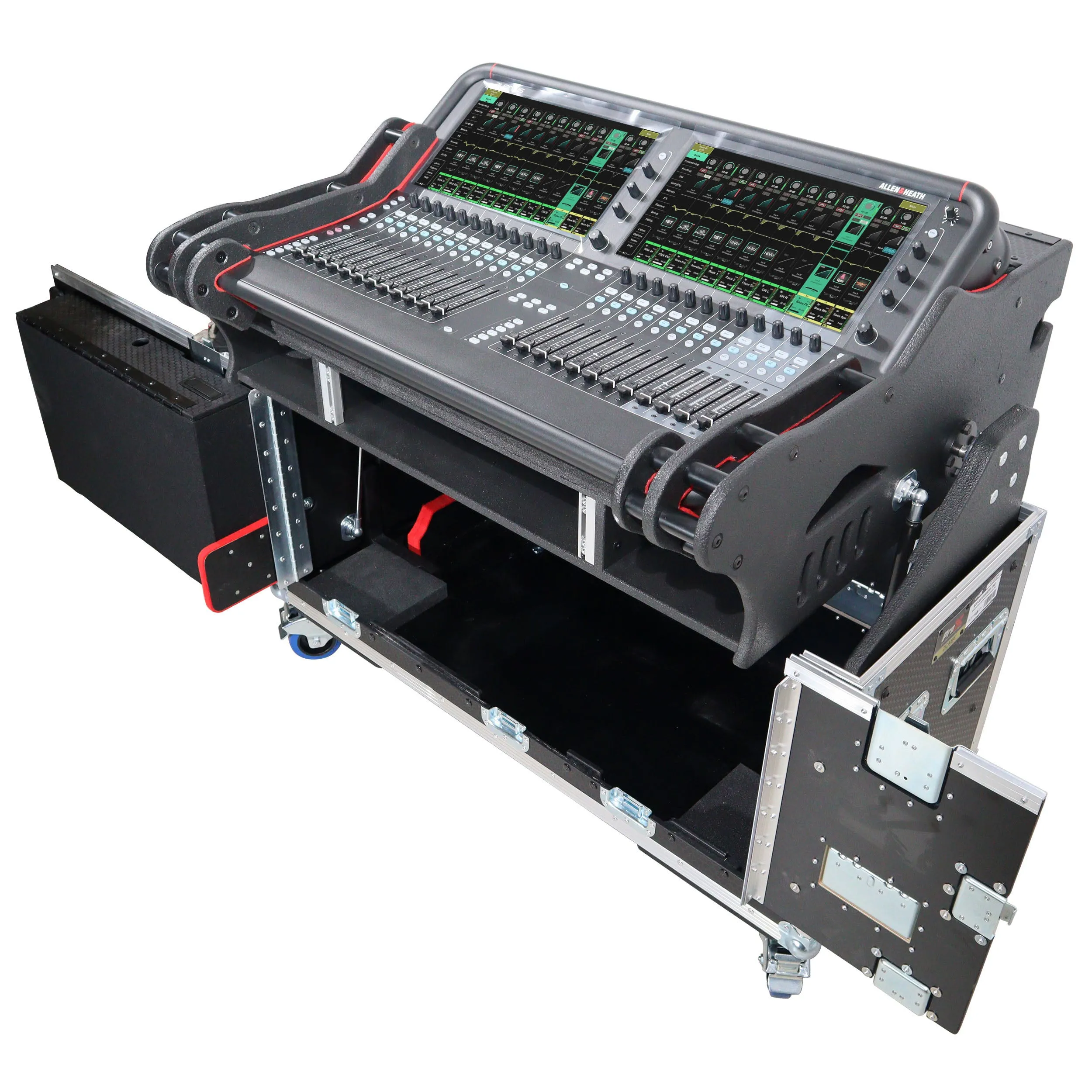 ProX XZF-AHAVANTIS 2U For Allen and Heath AVANTIS Flip-Ready Hydraulic Console Easy Retracting Lifting 2U Rack Space Case by ZCASE