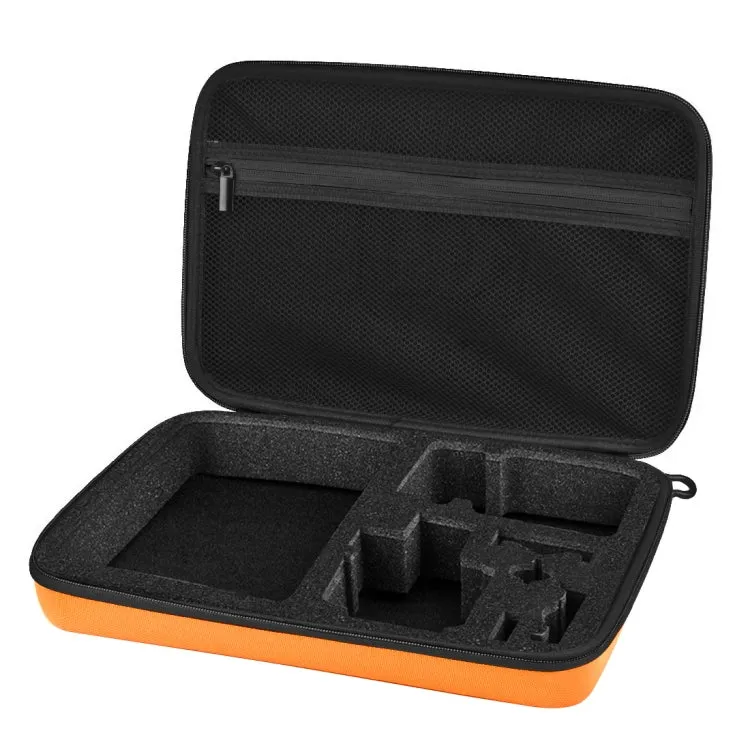 PULUZ Waterproof Carrying and Travel Case for for GoPro, Insta360, DJI and Other Action Cameras Accessories, Large Size: 32cm x 22cm x 7cm(Orange)