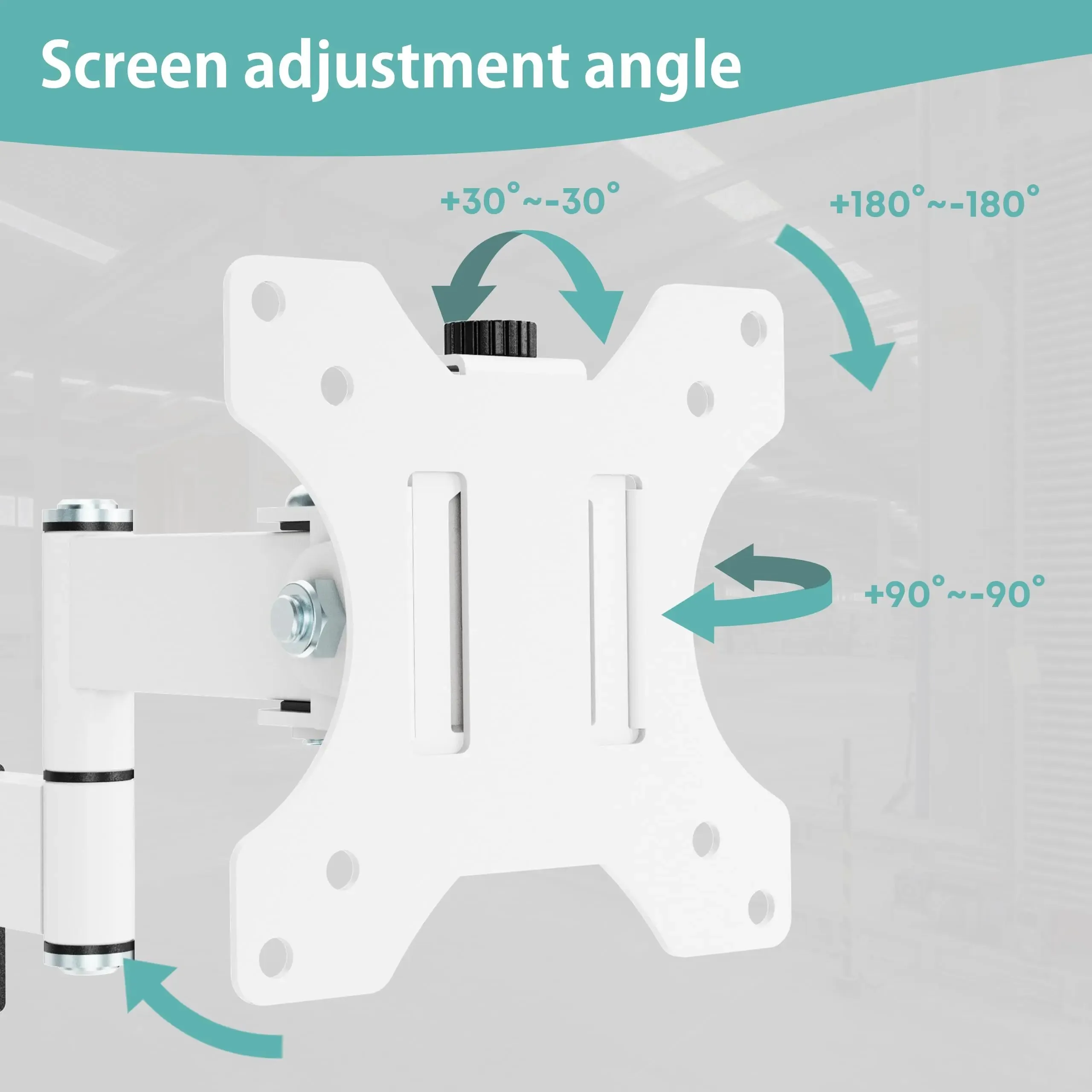 PUTORSEN Post mount for screens, simple VESA mounting for 17"-32" screens up to 8 kg