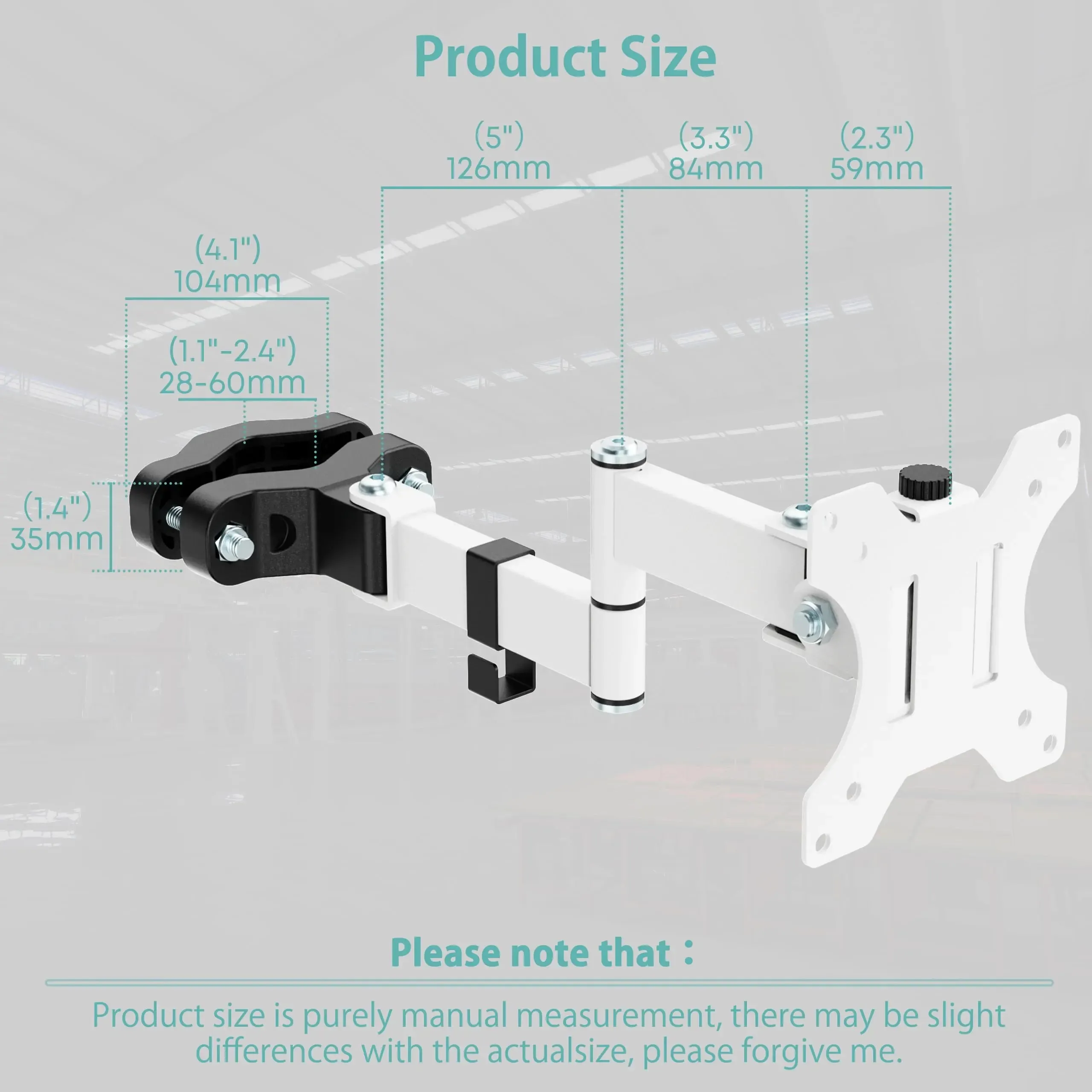 PUTORSEN Post mount for screens, simple VESA mounting for 17"-32" screens up to 8 kg