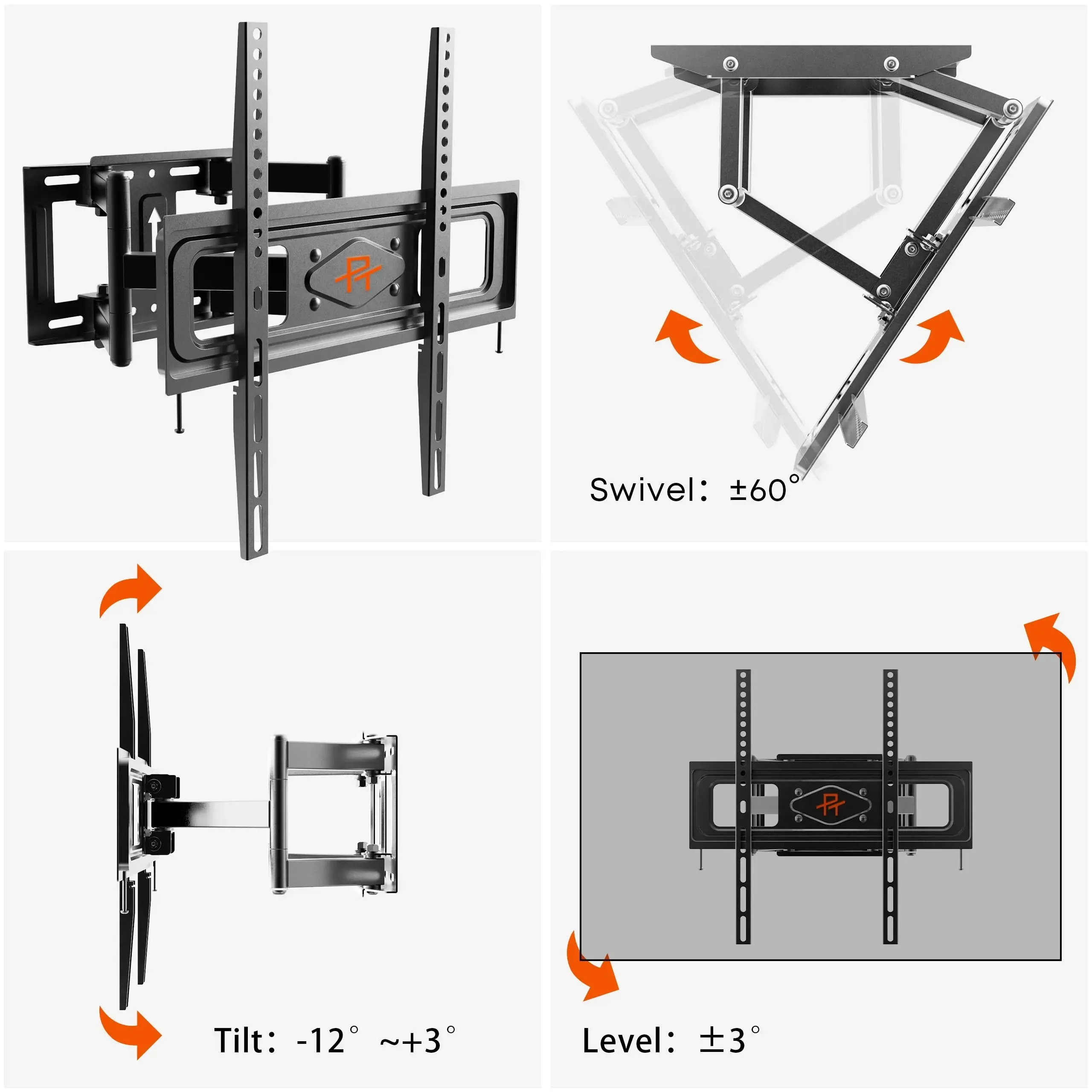 PUTORSEN TV wall mount for 32 to 70 inch