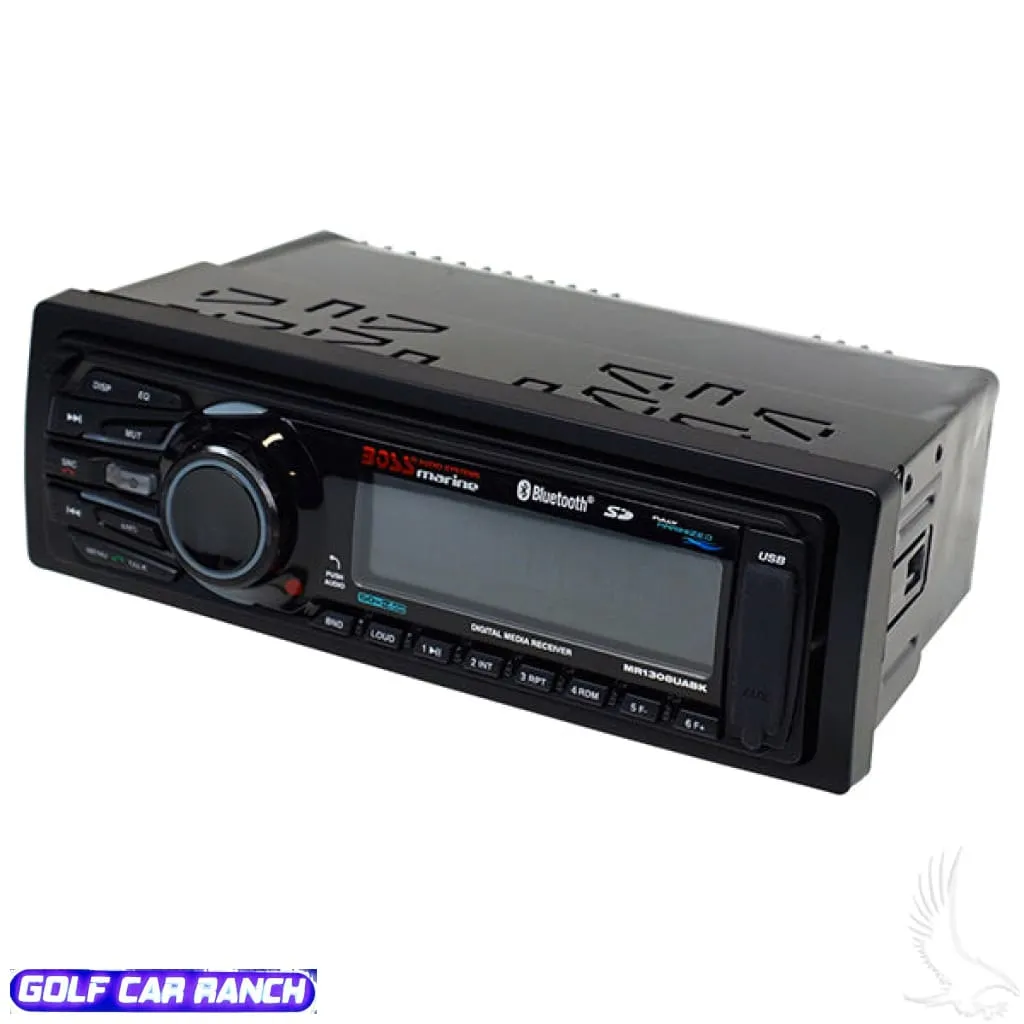 RAD-061     BOSS Dash AM/FM/MPX, Bluetooth Digital Media Receiver w/MP3 Playback, USB/SD/Aux Inputs-No Spkrs