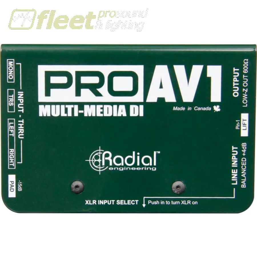 Radial ProAV1 Audio-Video Multimedia Di