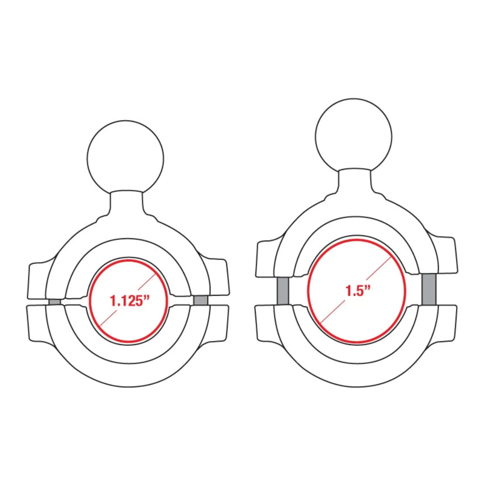 RAM TORQUE LARGE RAIL BASE (Retail Packaging)