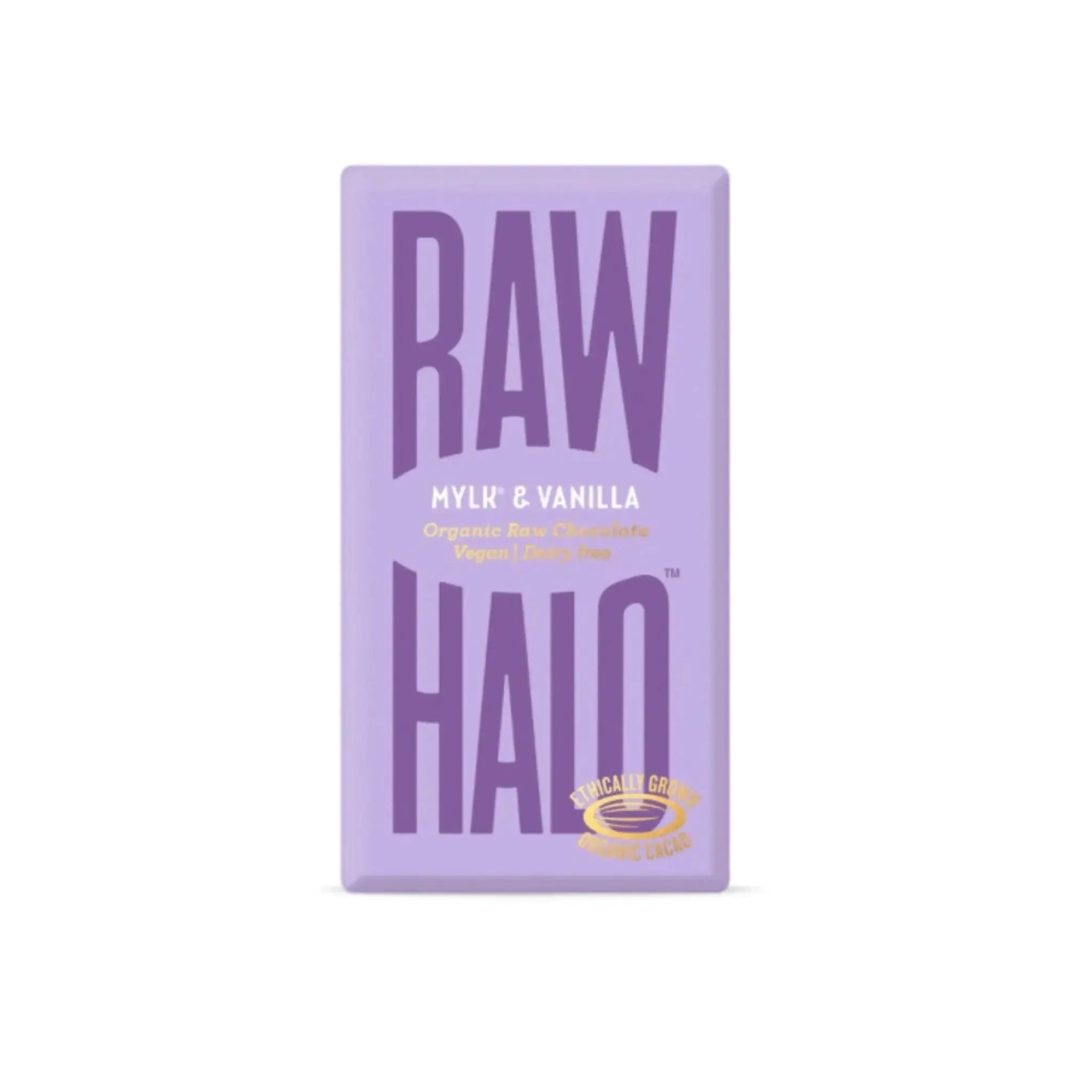 Raw Halo Mylk & Vanilla Organic Vegan Chocolate Bar