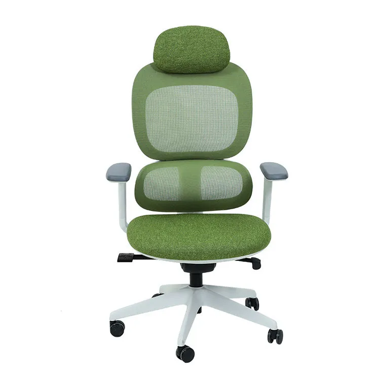 Reclining Office Chair Ergonomic Chair Staff Chair  with Headrest