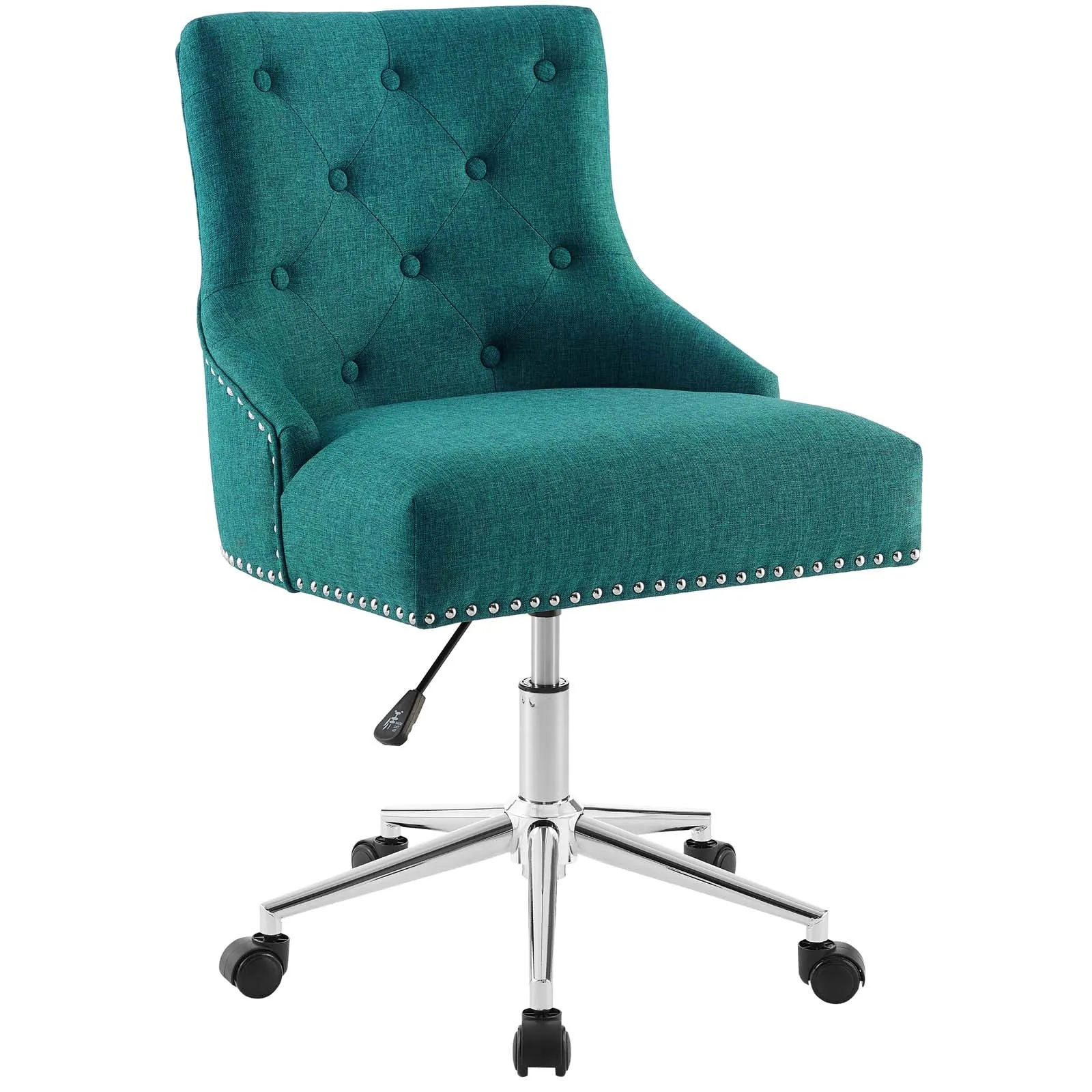 Regent Button Tufted Upholstered Fabric Office Desk Chair, Computer Chair(Multicolor)