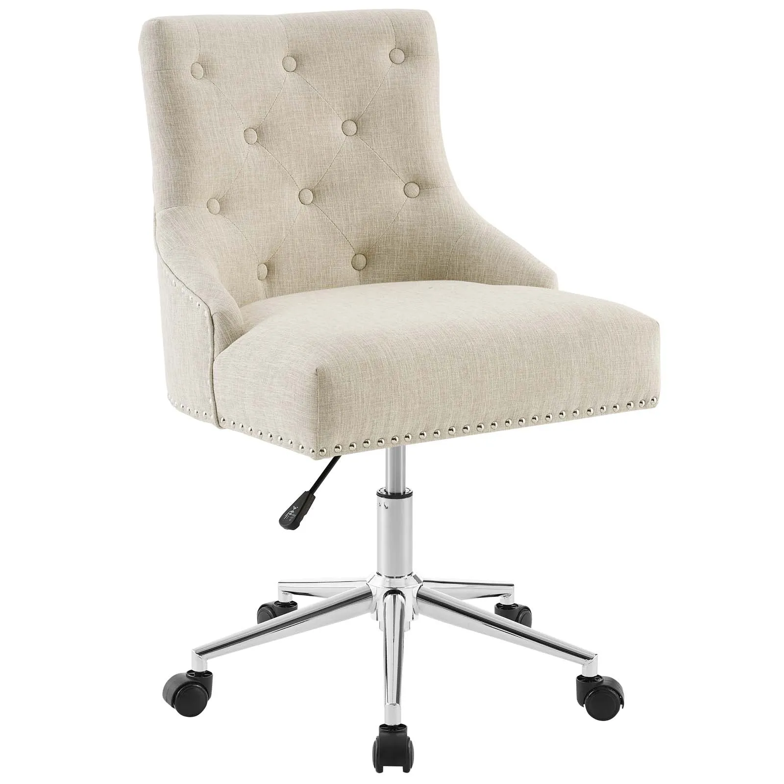 Regent Button Tufted Upholstered Fabric Office Desk Chair, Computer Chair(Multicolor)