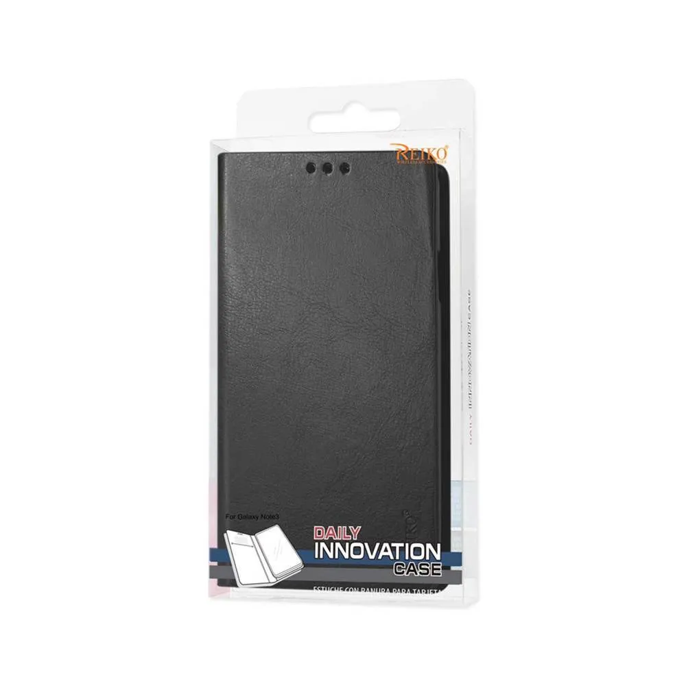 Reiko Flip Case With Card Holder For Samsung Galaxy Note3 Black