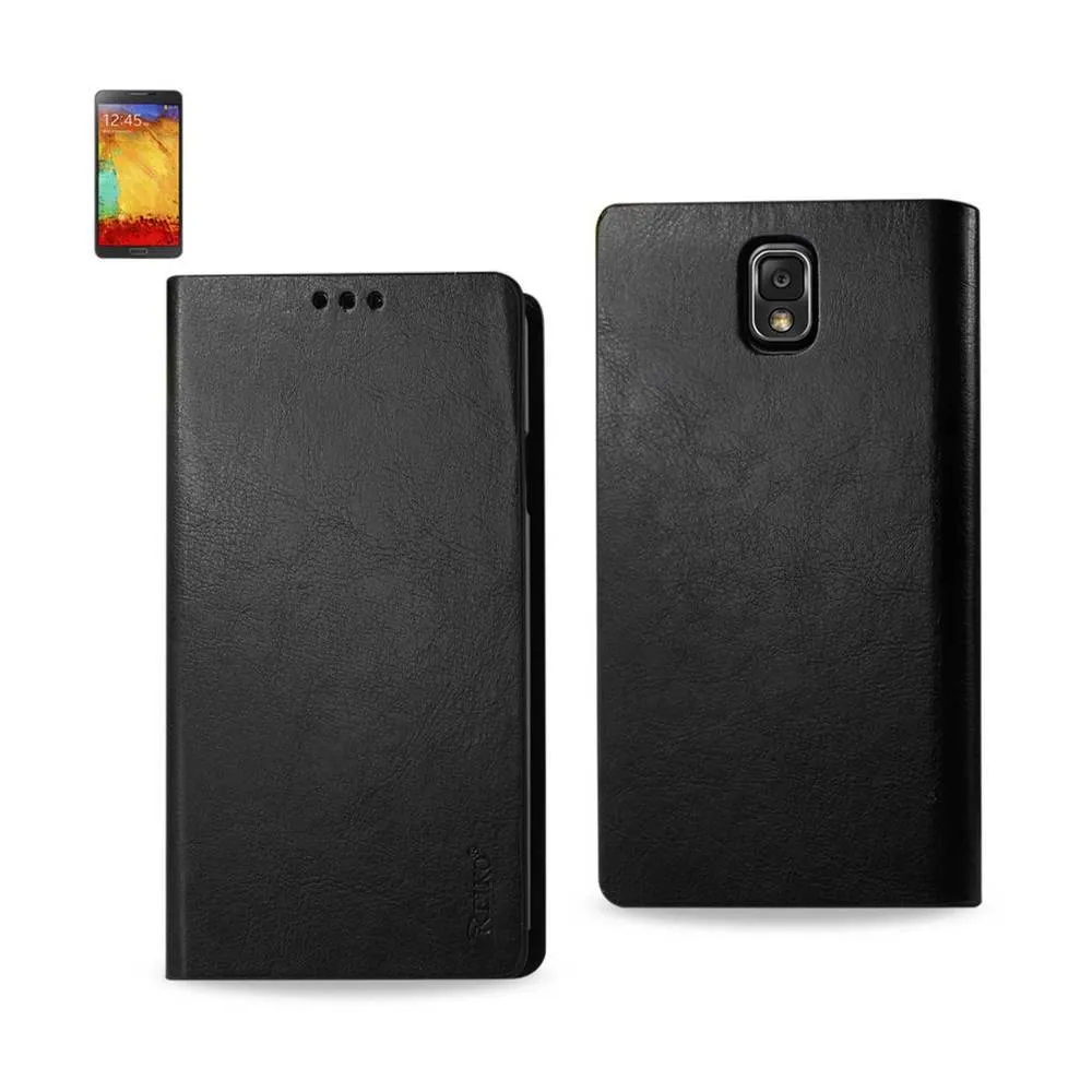 Reiko Flip Case With Card Holder For Samsung Galaxy Note3 Black