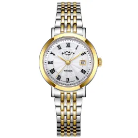 Rotary Windsor Ladies Silver Watch LB05421/01