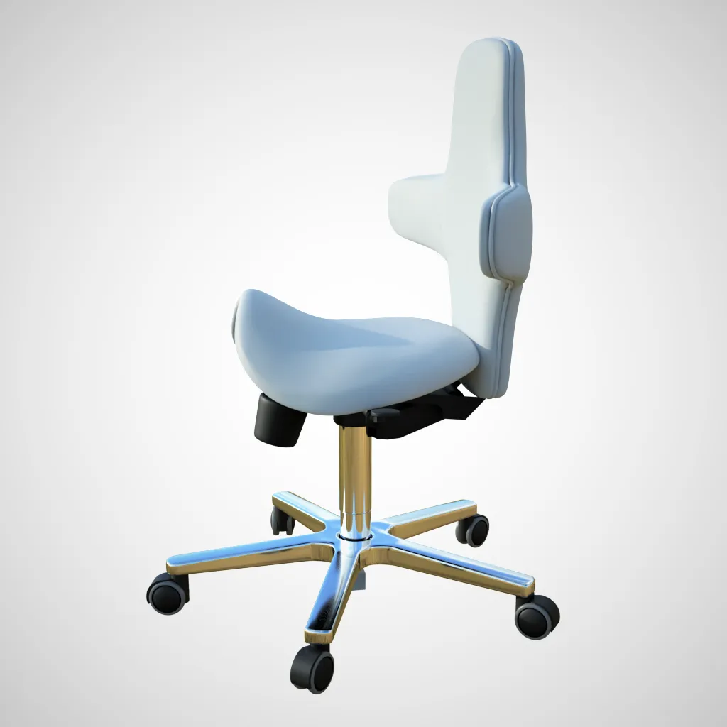 Saddle Sit Stand Office Chair Model With tilting Back Rest