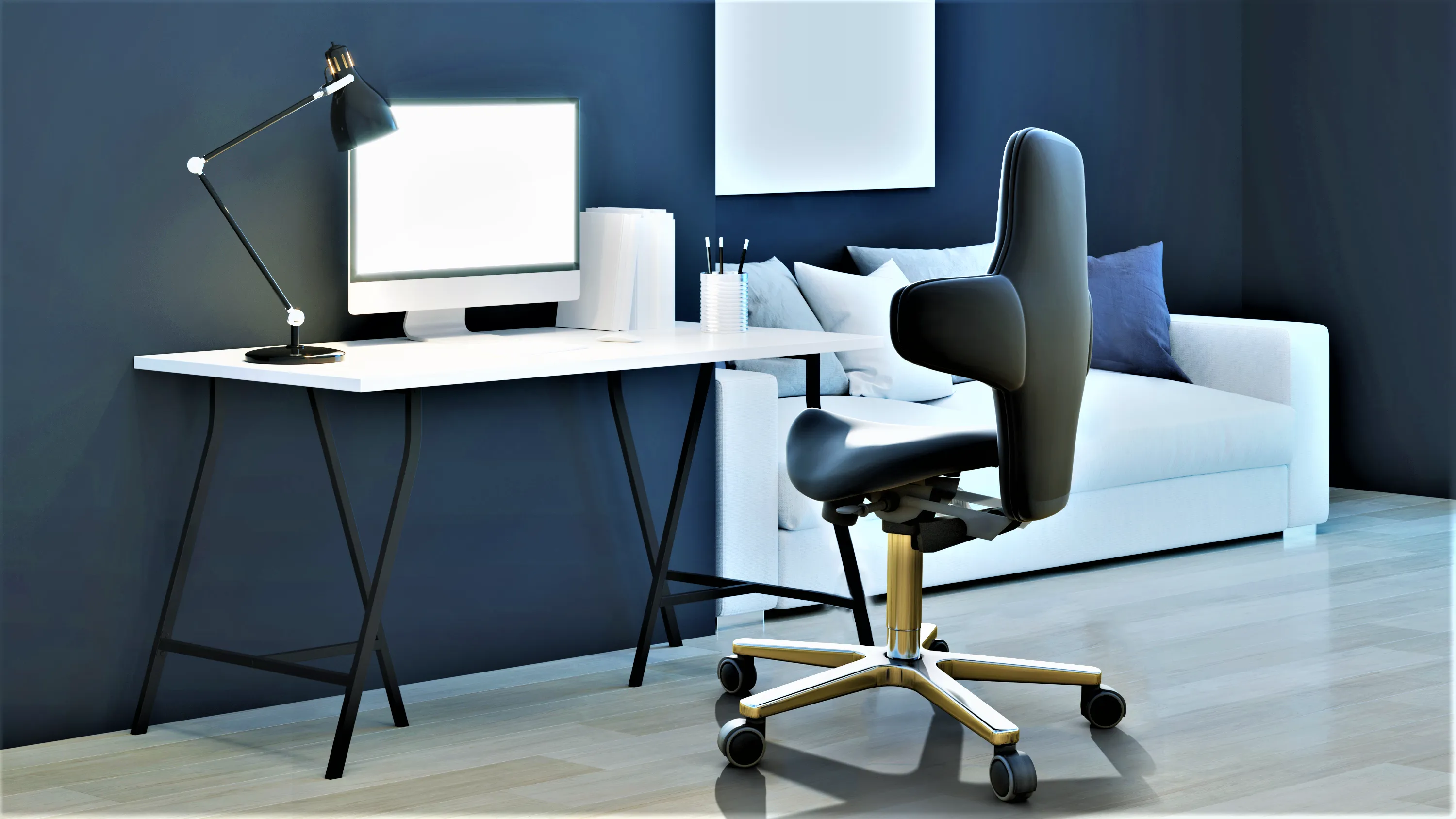 Saddle Sit Stand Office Chair Model With tilting Back Rest