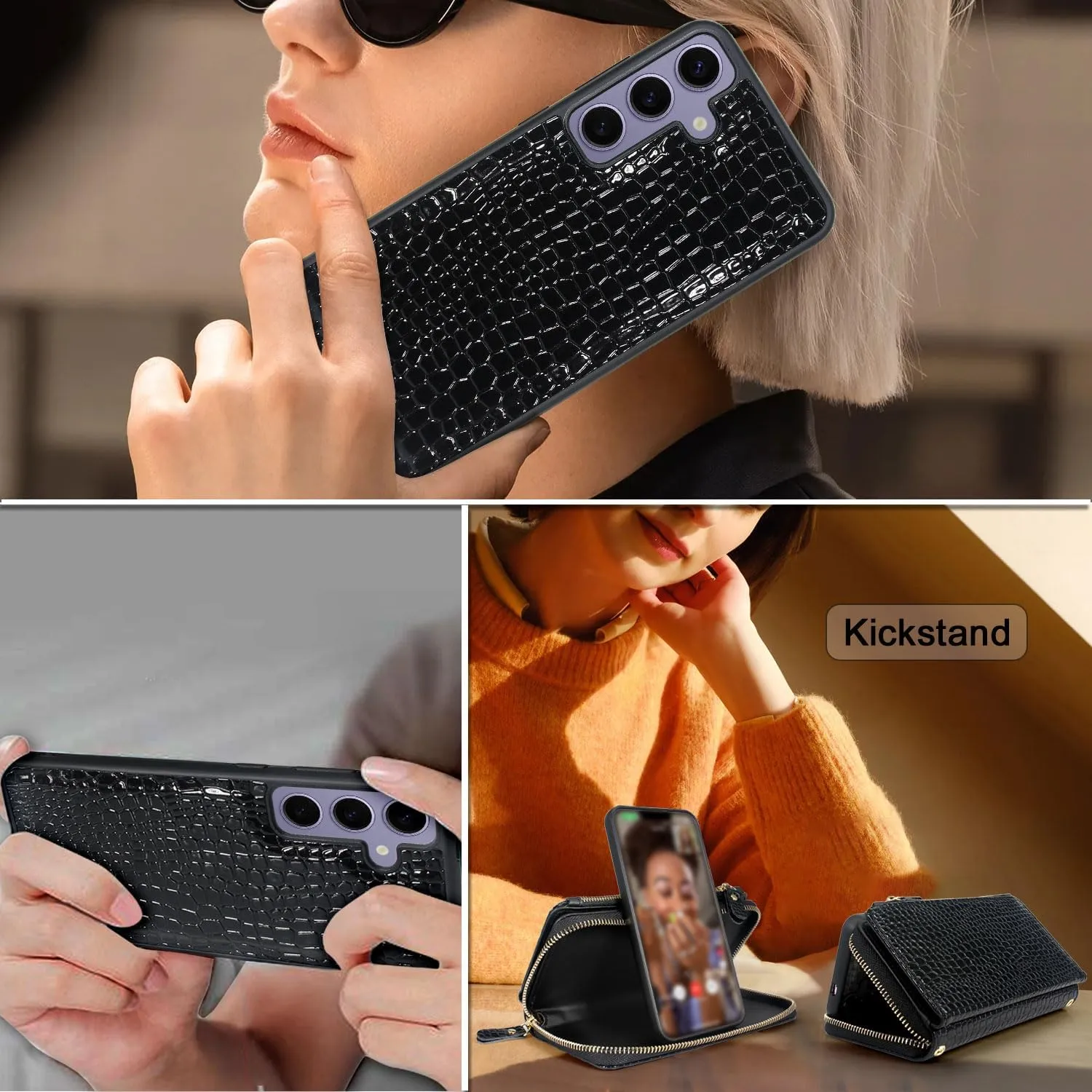 Samsung Galaxy S24  Plus 5G Case Wallet Detachable Phone Cover