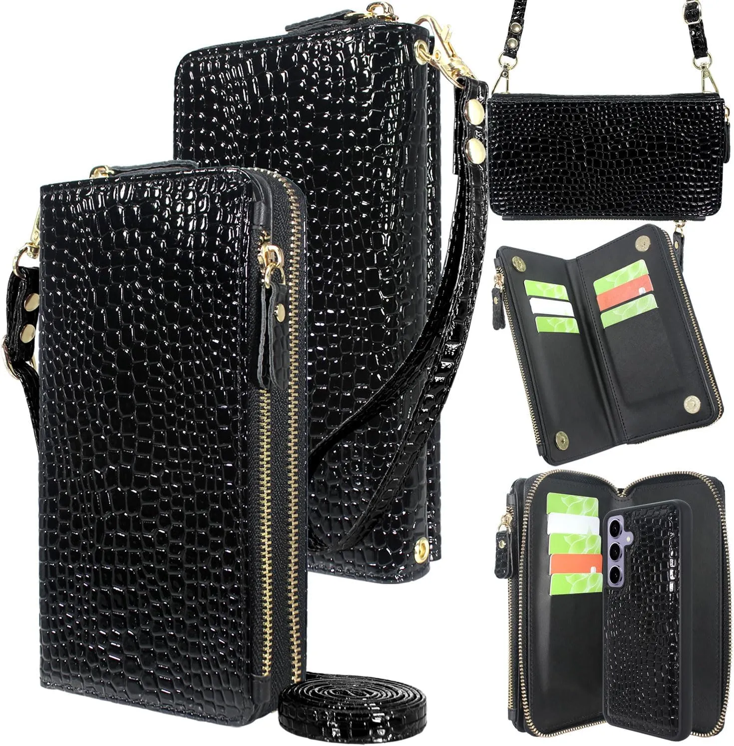 Samsung Galaxy S24  Plus 5G Case Wallet Detachable Phone Cover