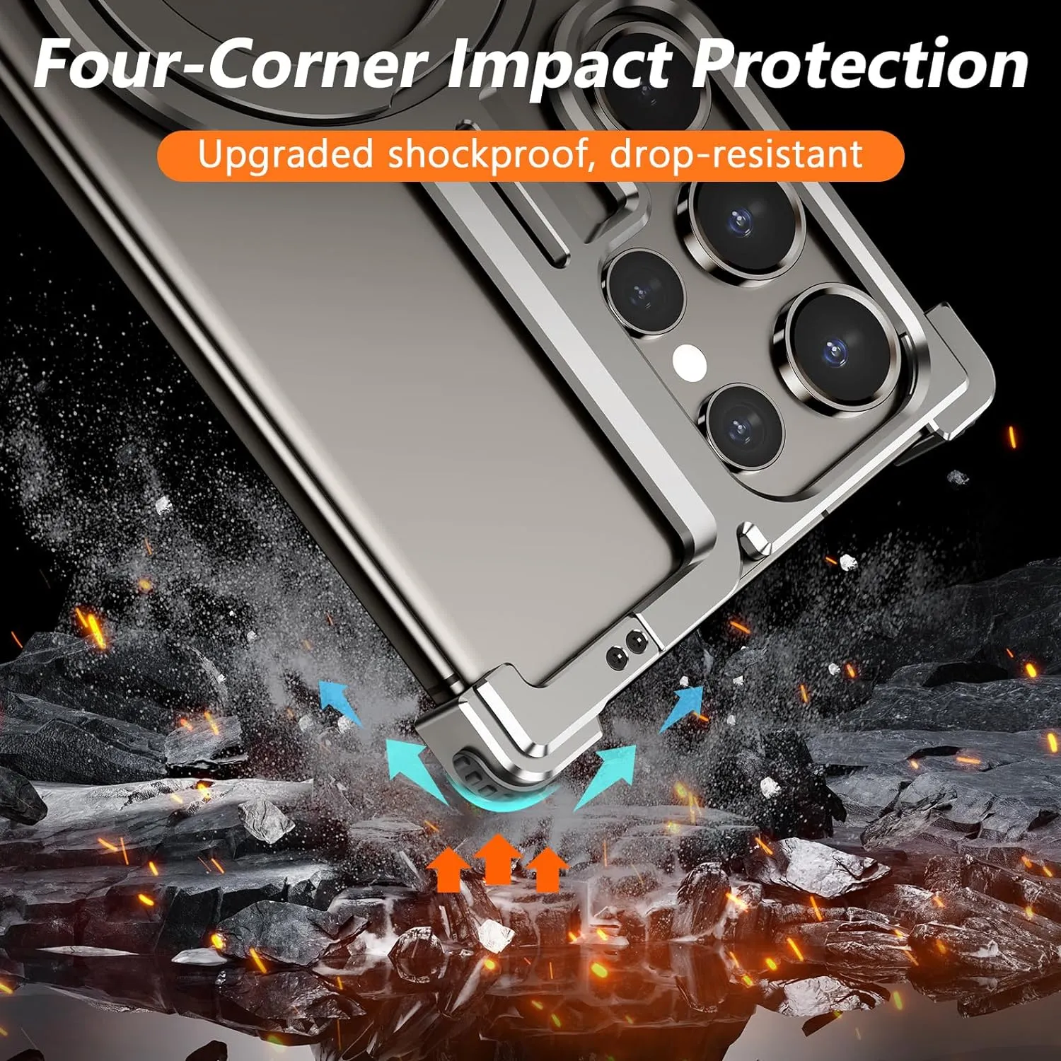 Samsung Galaxy S24 Ultra Case Metal Frameless Minimalist Case