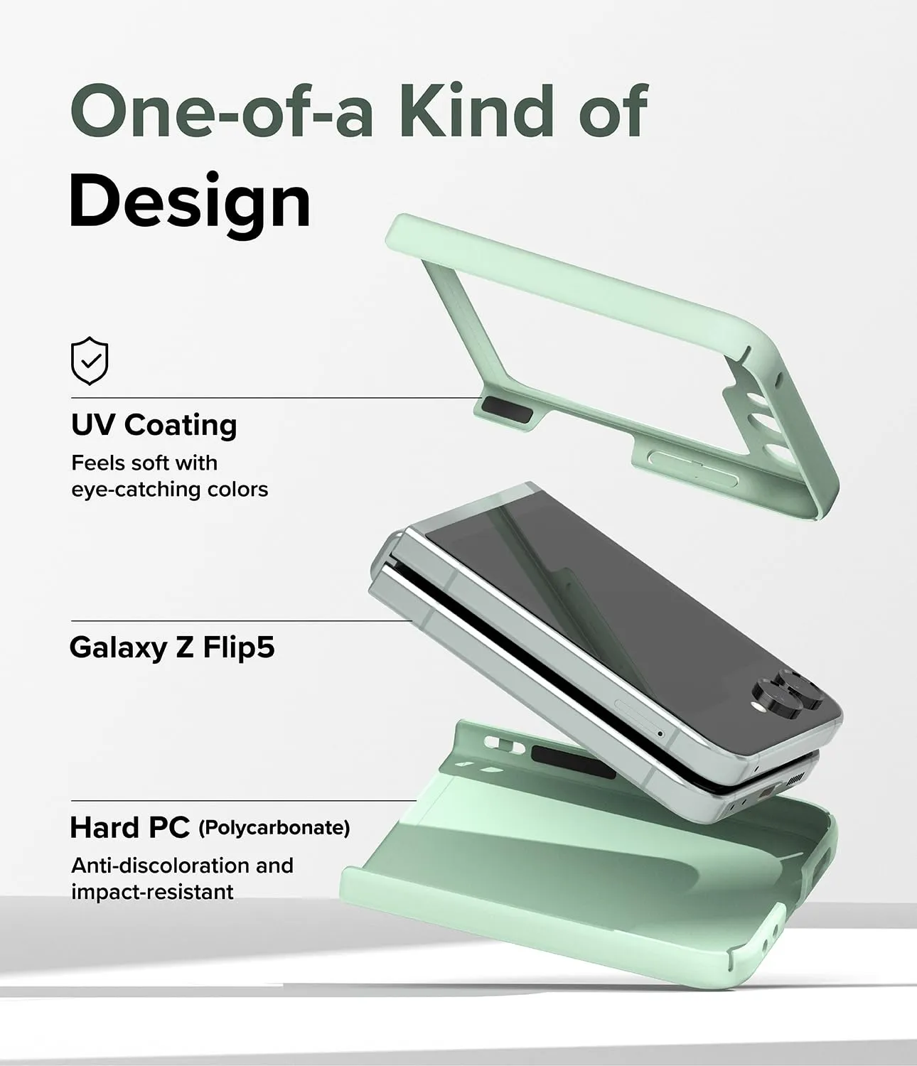 Samsung Galaxy Z Flip 5 Case Cover | Slim Series | Mint