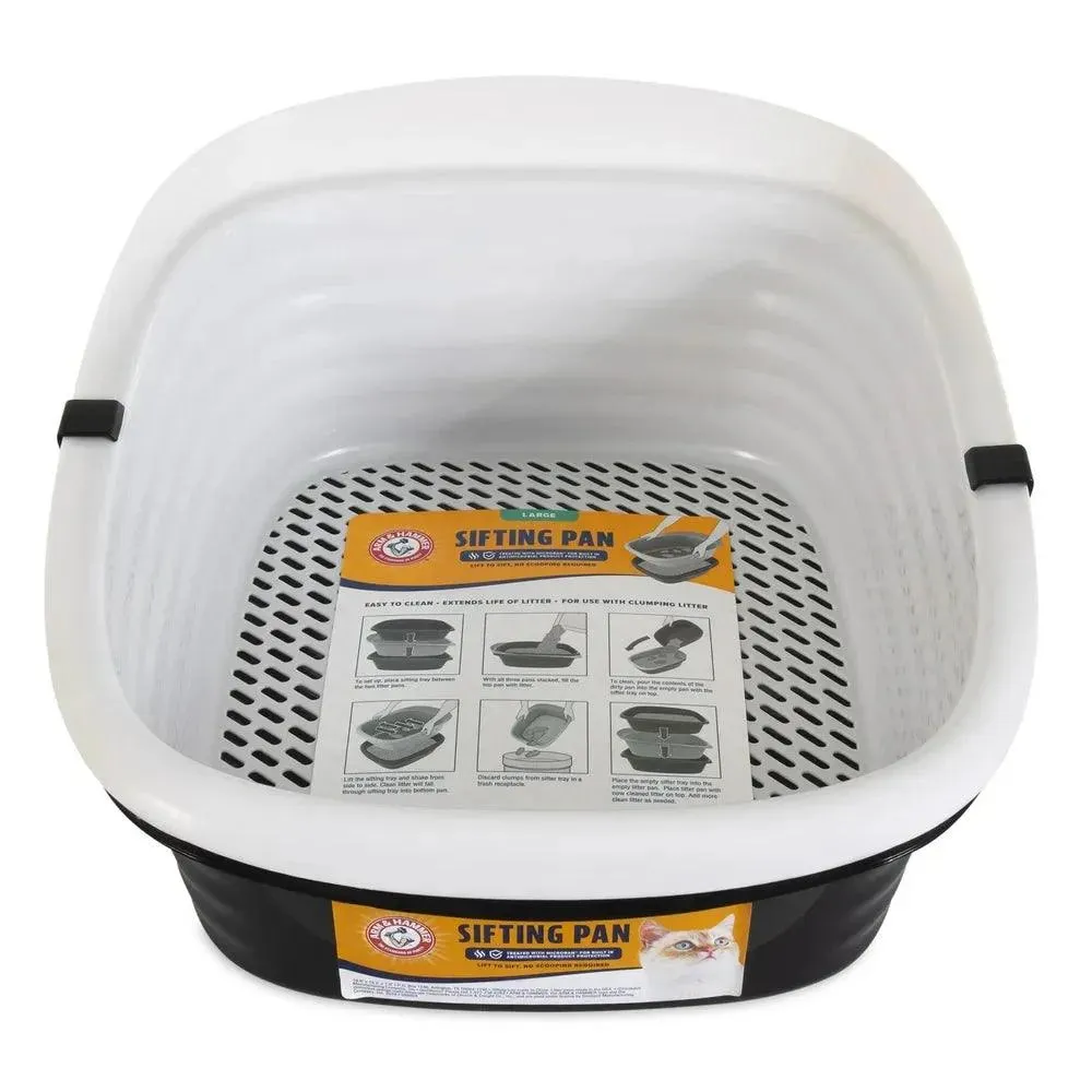 Sifting Cat Litter Box White