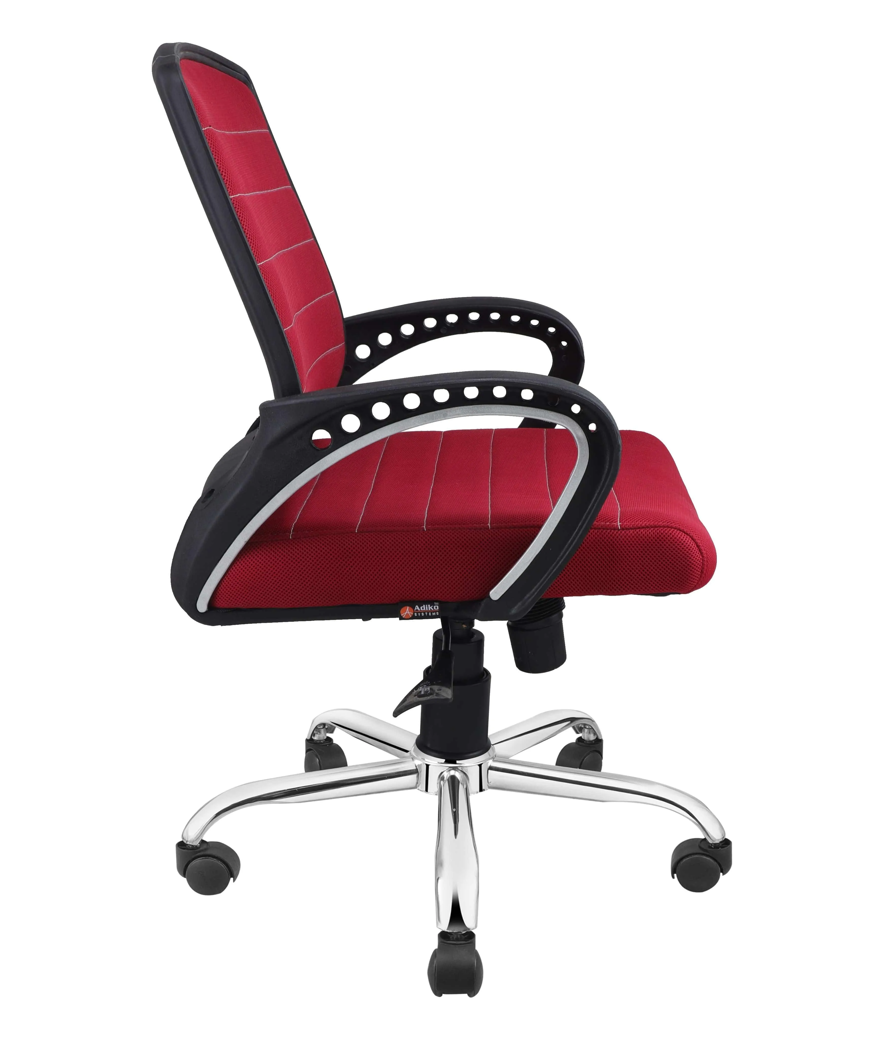 Smart Ergonomic Chair With Breathable Red Mesh Fabric